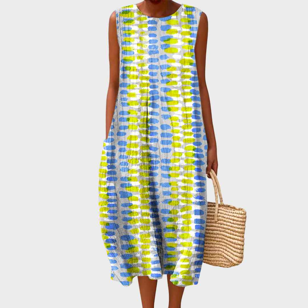 Sommerkjole midi elegant strandkjole