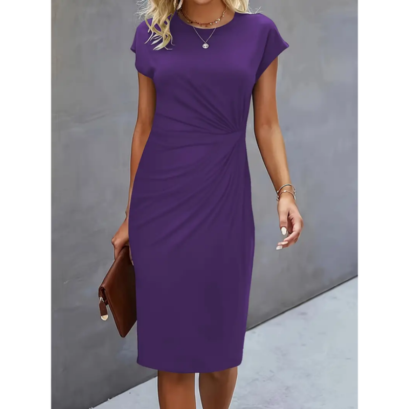 Damekjole elegant midi arbejdskjole
