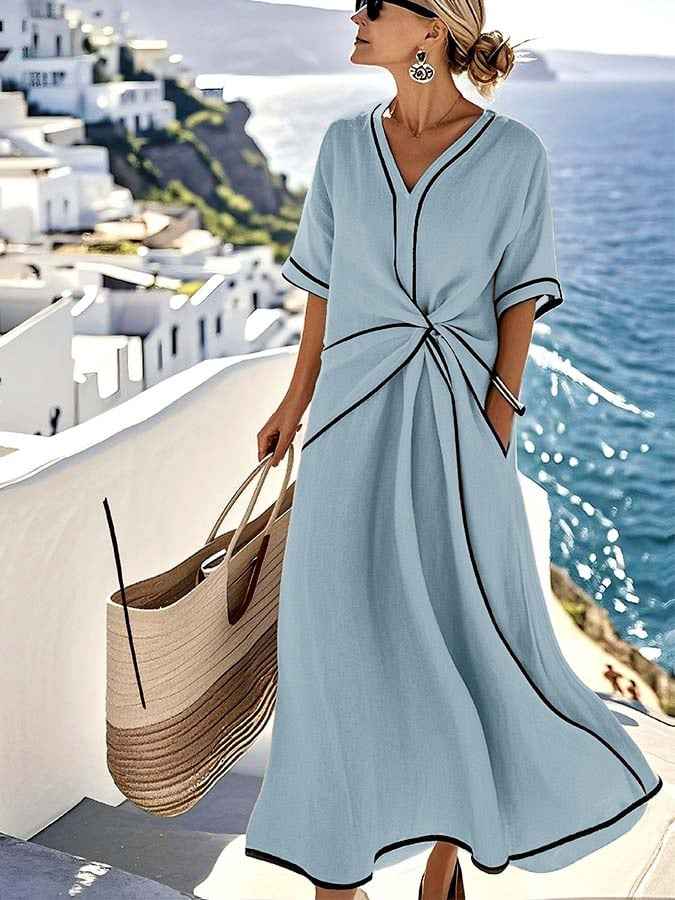Sommerkjole Dame elegant maxi festkjole