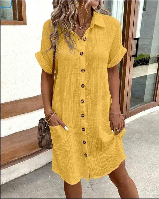 Sommerkjole casual elegant sommerlig strandkjole