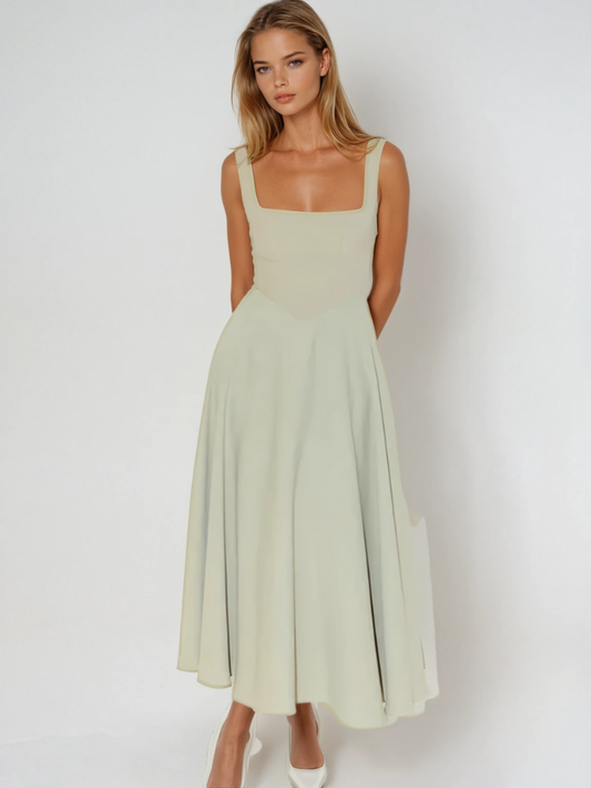 Sommerkjole elegant lang festkjole