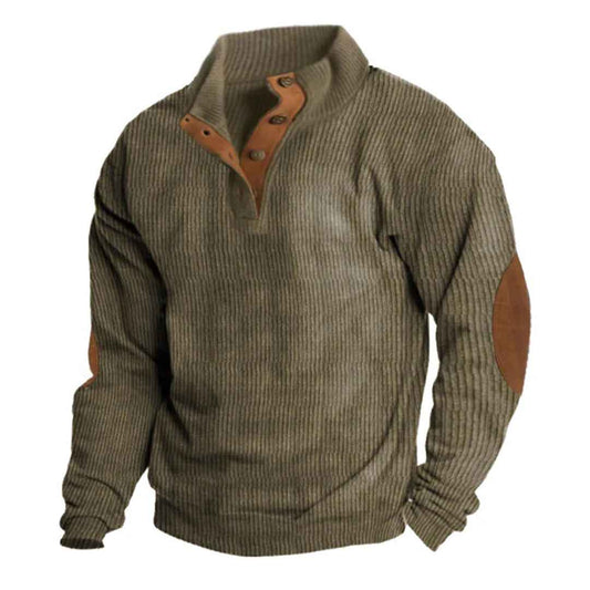 Striktrøje dame elegant button closure sweater