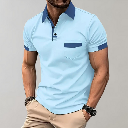 Herre polo casual kortærmet skjorte
