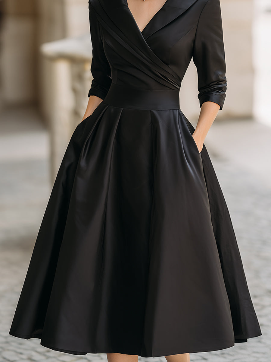 Midi kjole elegant festlige kjoler