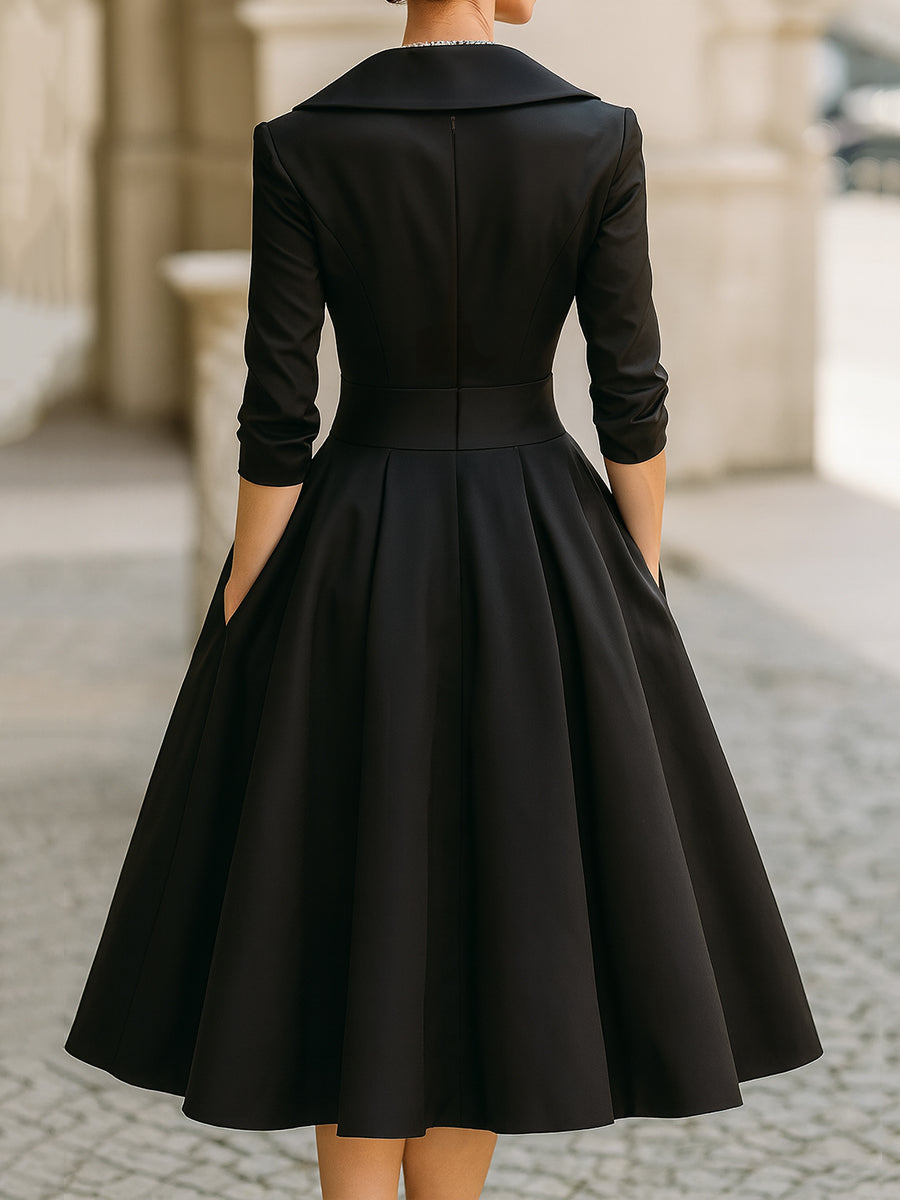 Midi kjole elegant festlige kjoler