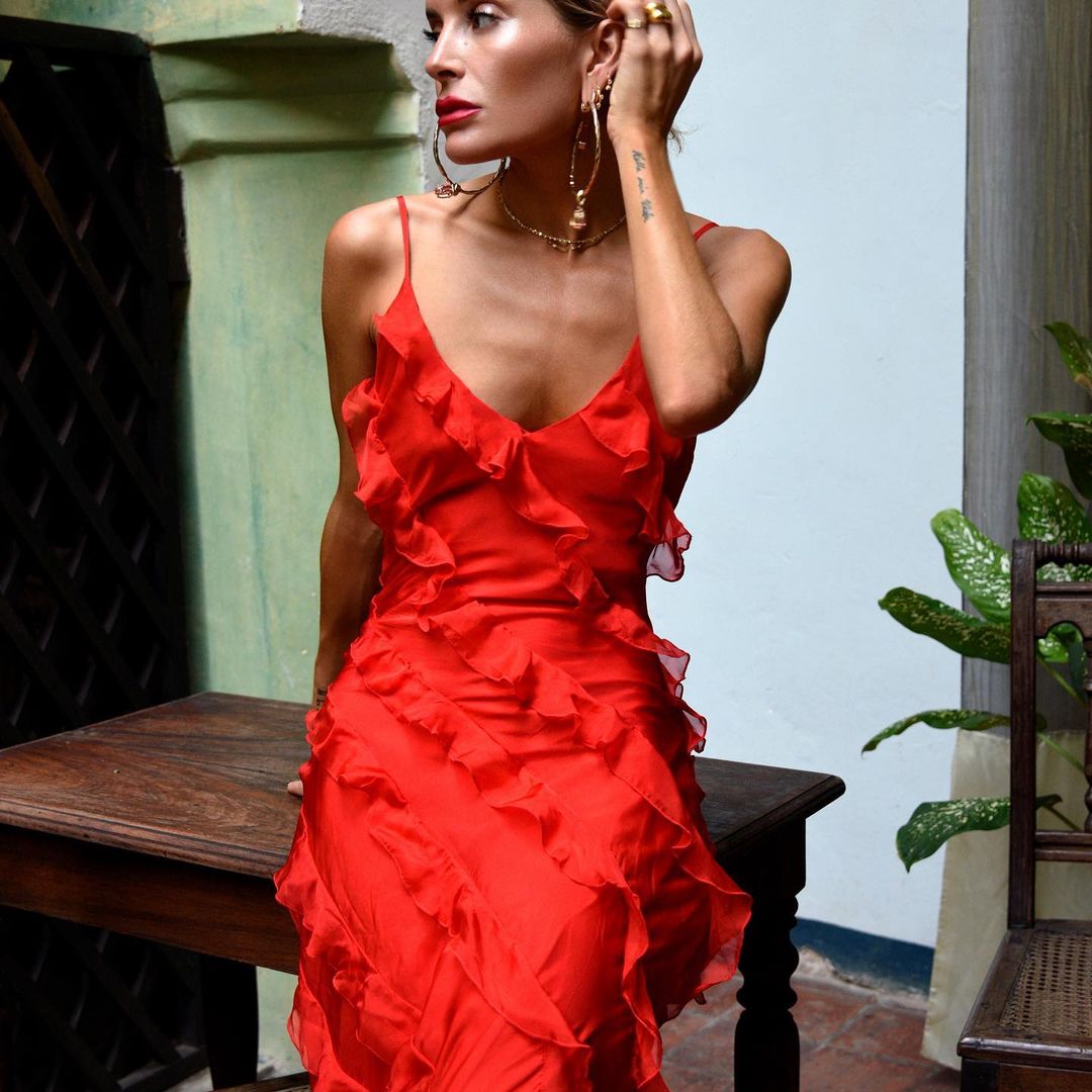 Gallakjole elegant plisseret aftenkjole
