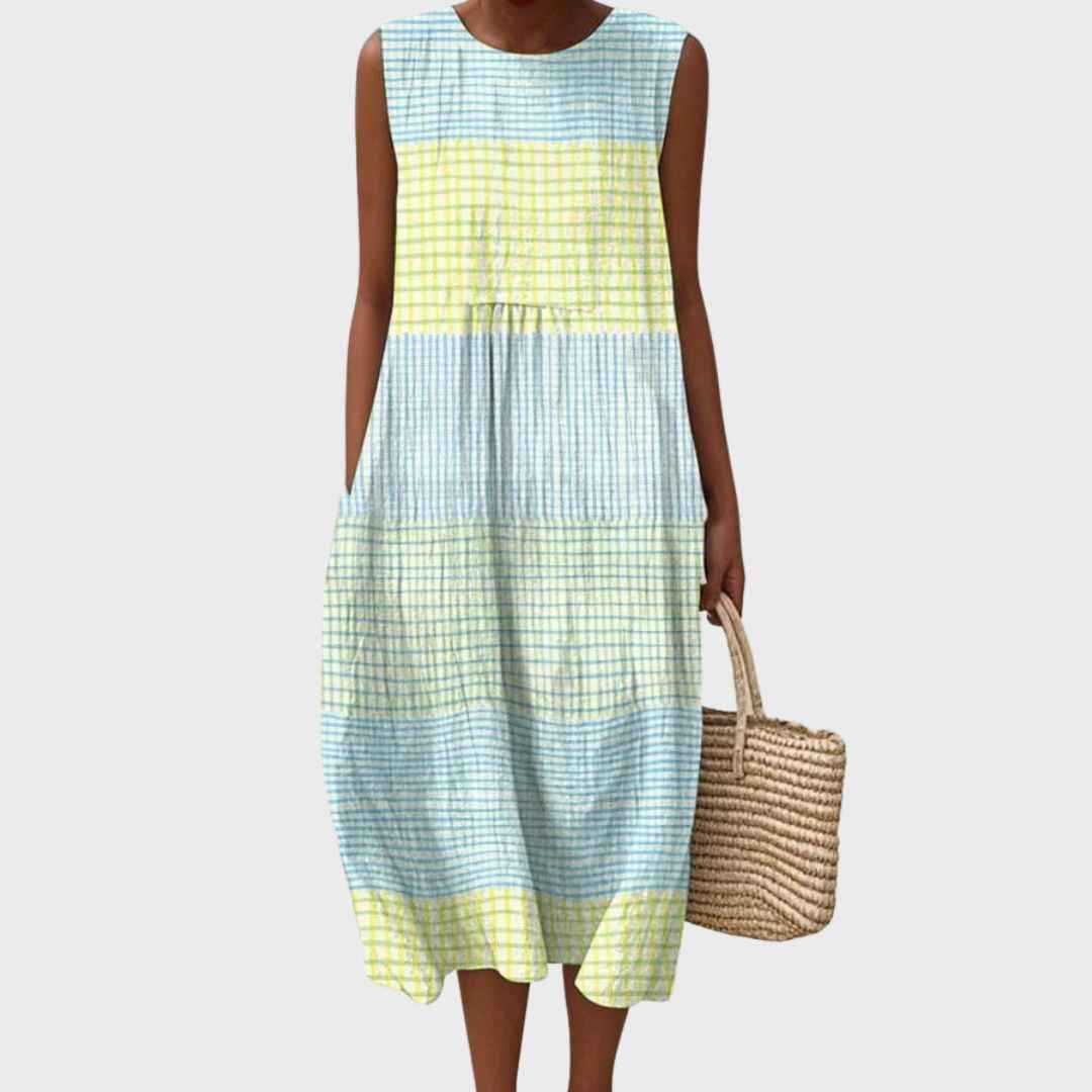 Sommerkjole midi elegant strandkjole