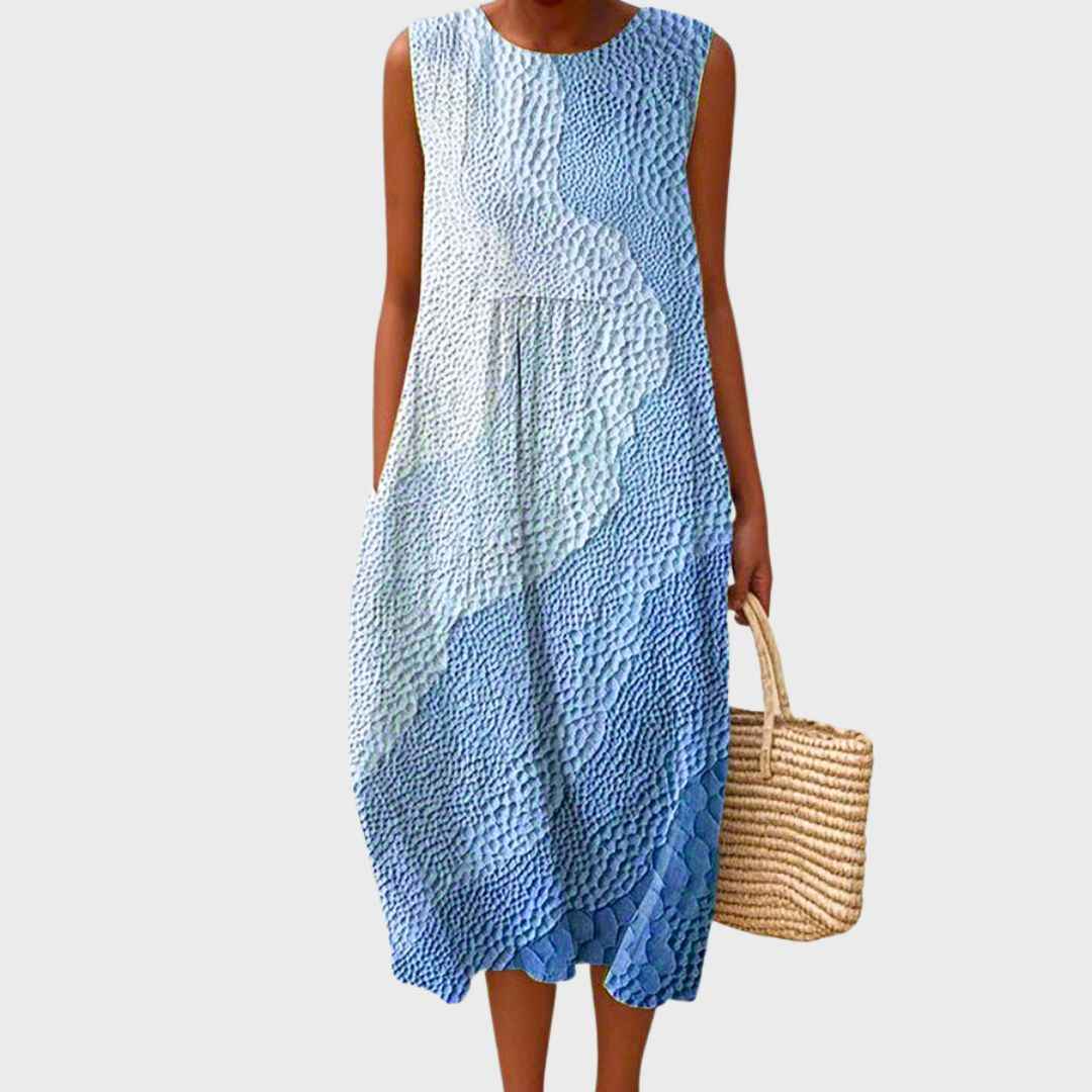 Sommerkjole midi elegant strandkjole