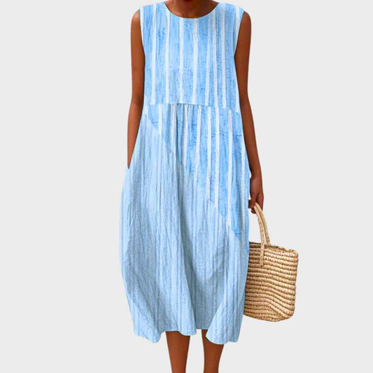 Sommerkjole midi elegant strandkjole