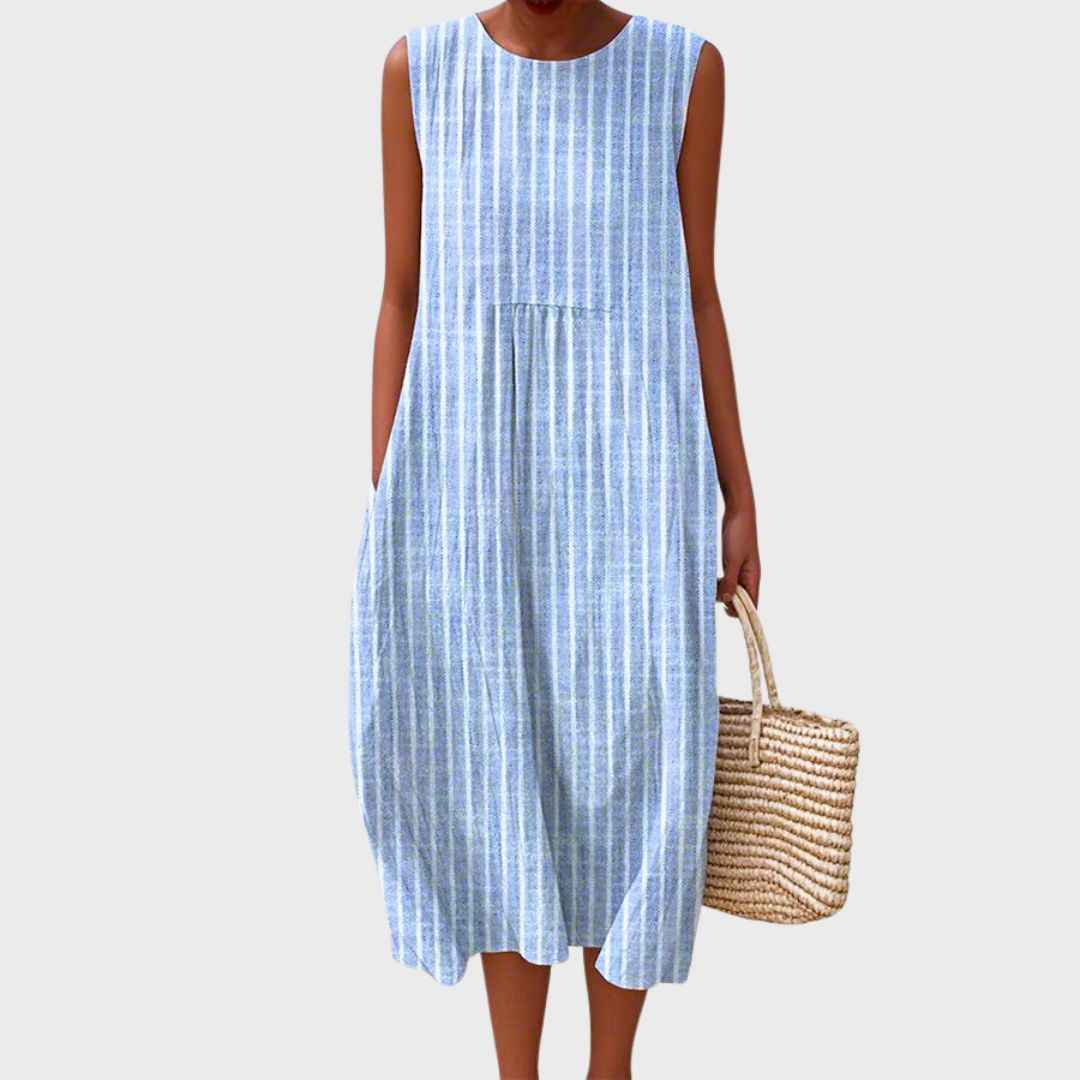 Sommerkjole midi elegant strandkjole