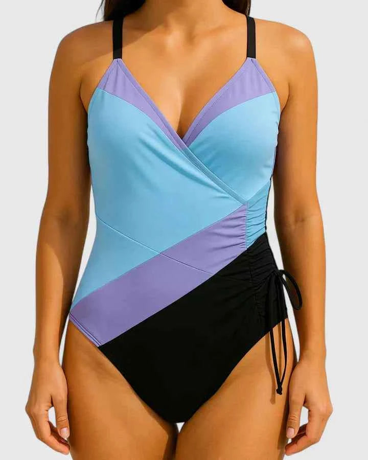 Badedragt stribet slim-fit badetøj