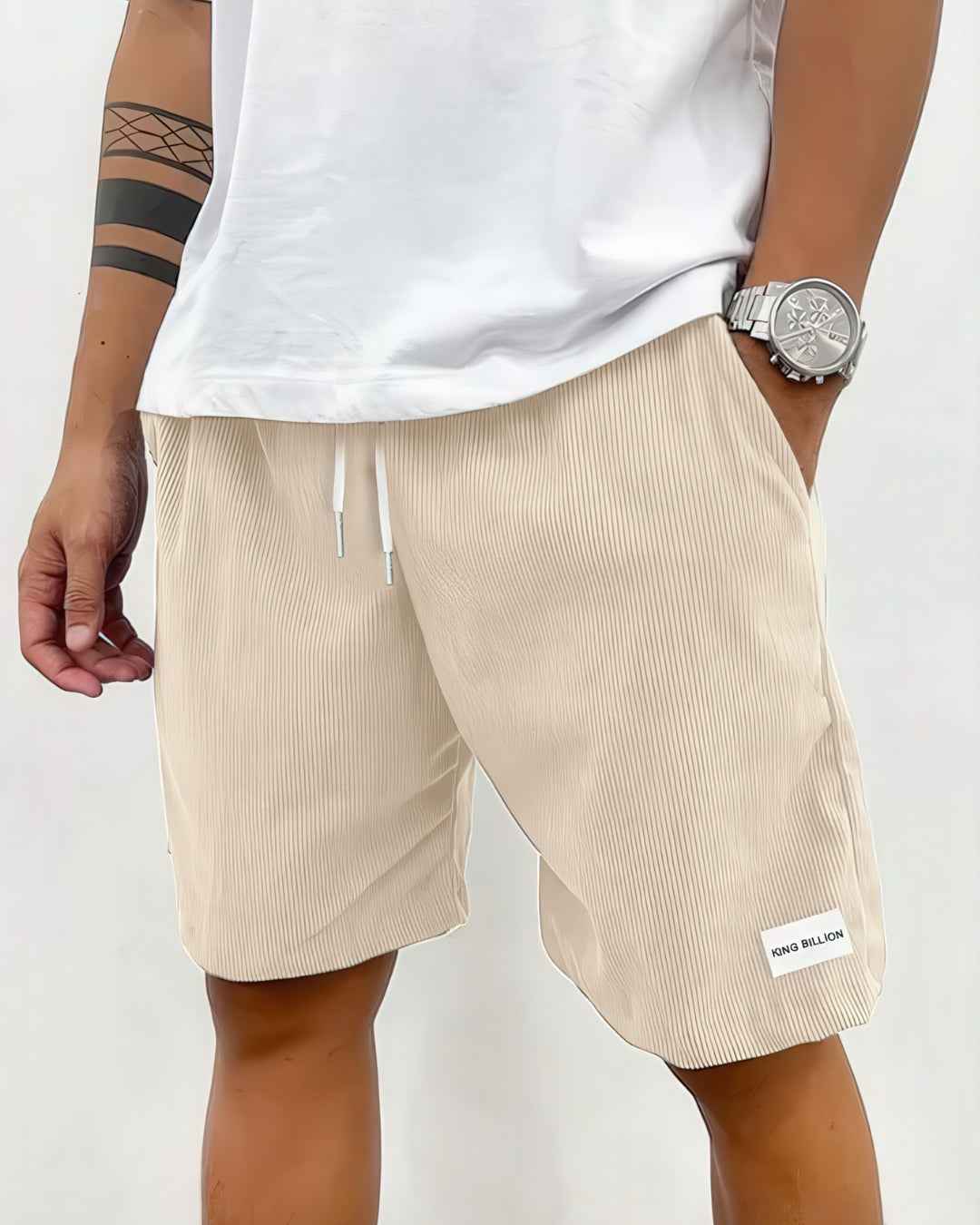 Herreshorts afslappede shorts med løs pasform