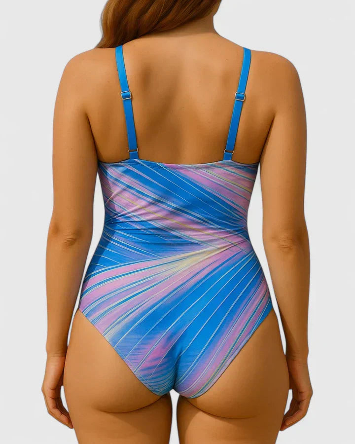 Badedragt stribet slim-fit badetøj
