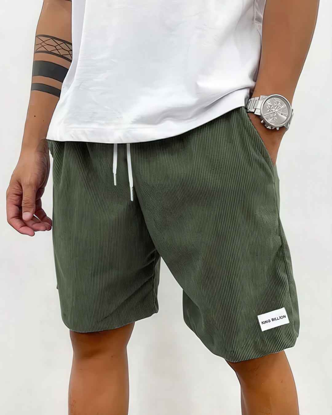 Herreshorts afslappede shorts med løs pasform