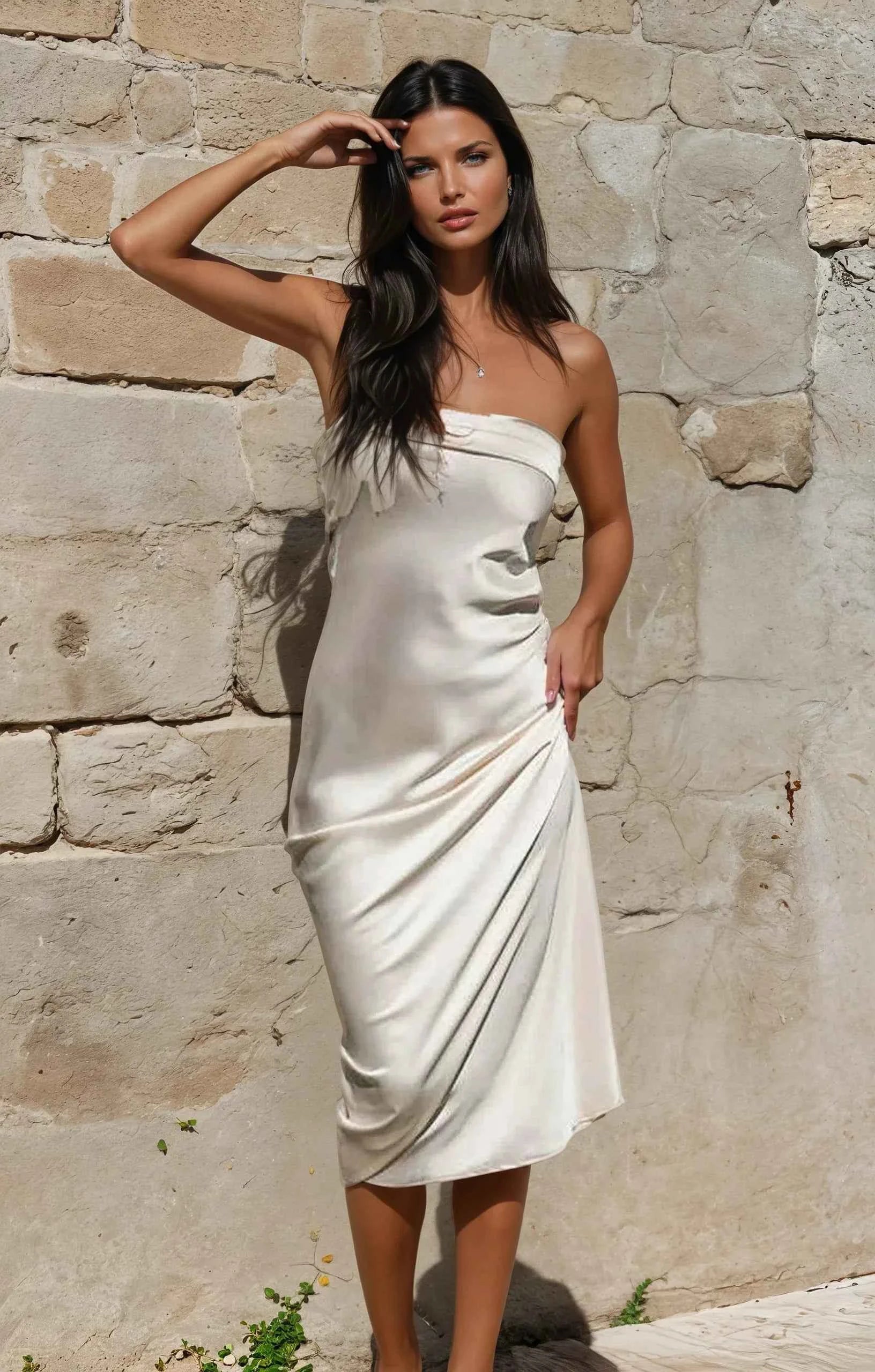 Gallakjole elegant midi festkjole