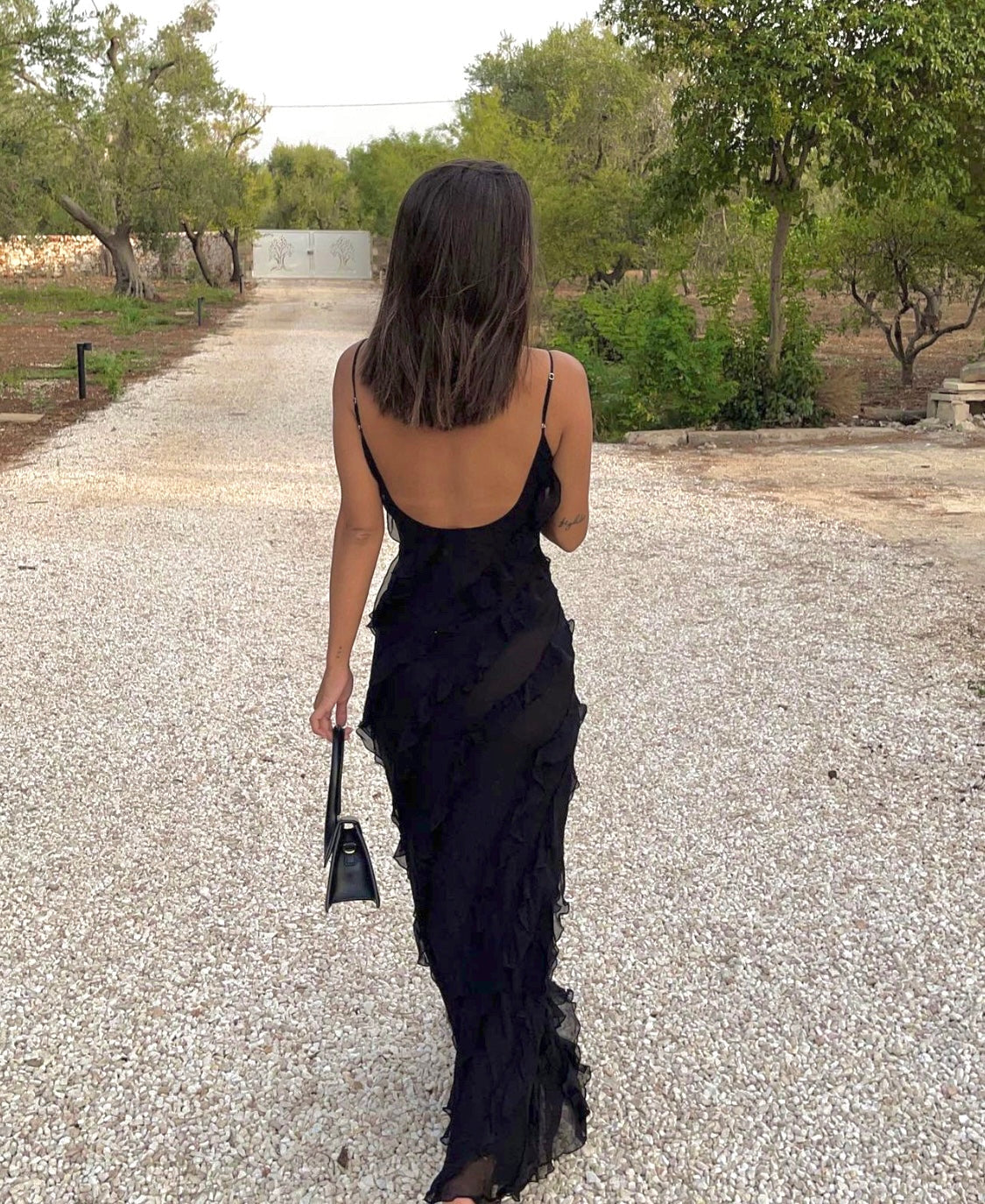 Gallakjole elegant plisseret aftenkjole