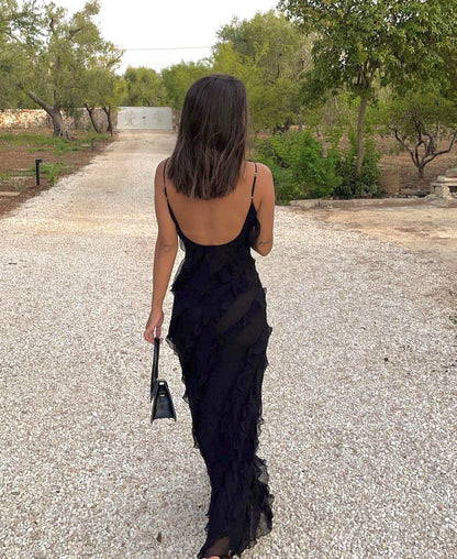 Gallakjole elegant plisseret aftenkjole