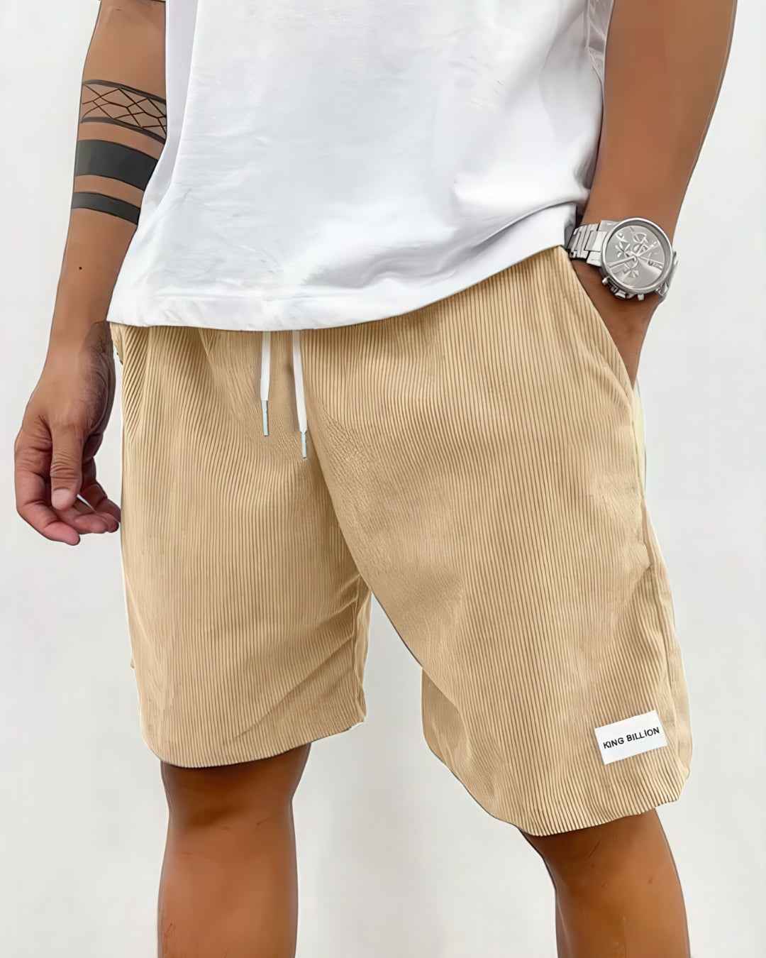 Herreshorts afslappede shorts med løs pasform