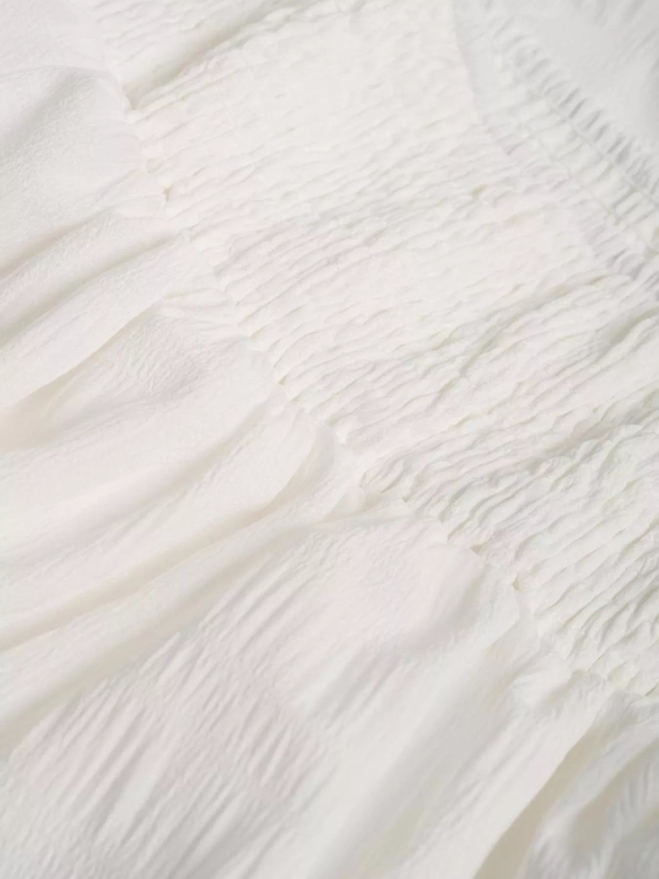 Dame nederdel flæse smocked maxi nederdel