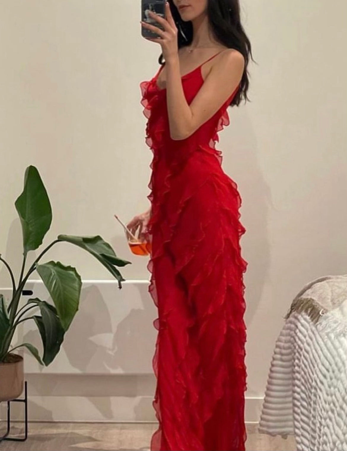 Gallakjole elegant plisseret aftenkjole