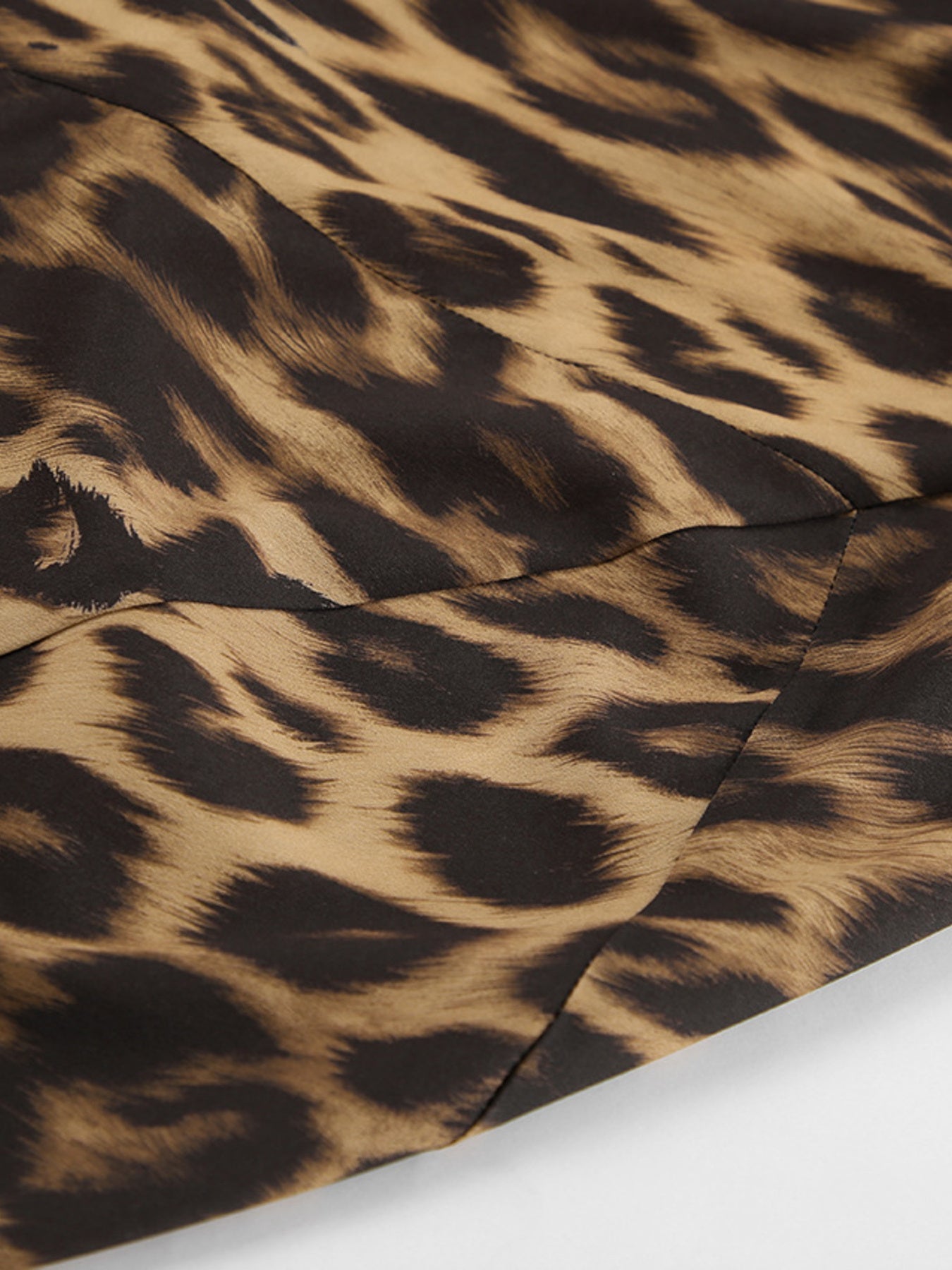 Nederdel dame leopard maxi nederdel