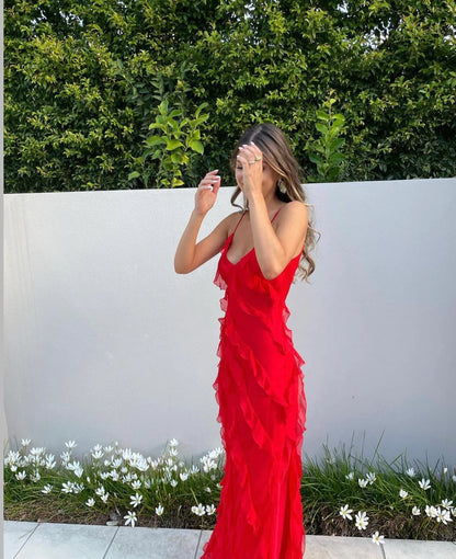 Gallakjole elegant plisseret aftenkjole