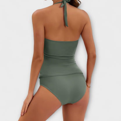 Tankini dame elegant todelt strandtøj