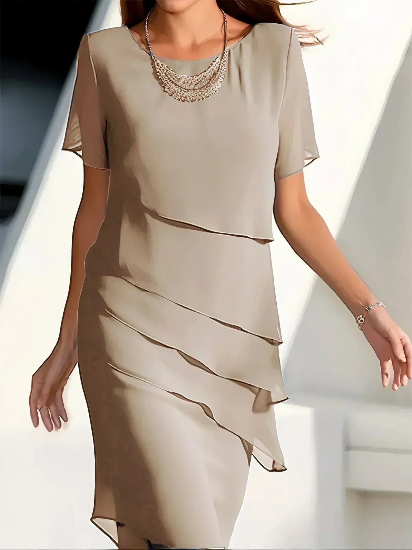Sommerkjole elegant let strandkjole
