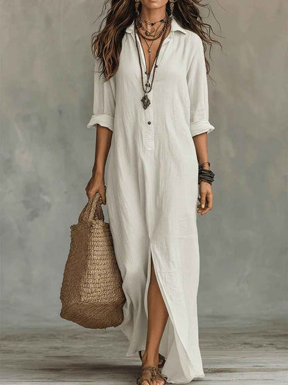 Sommerkjole elegant maxi kjole