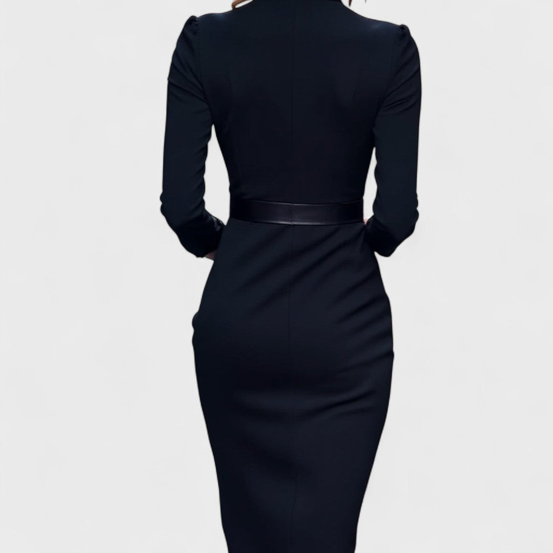 Dame kjole elegant midi festkjole