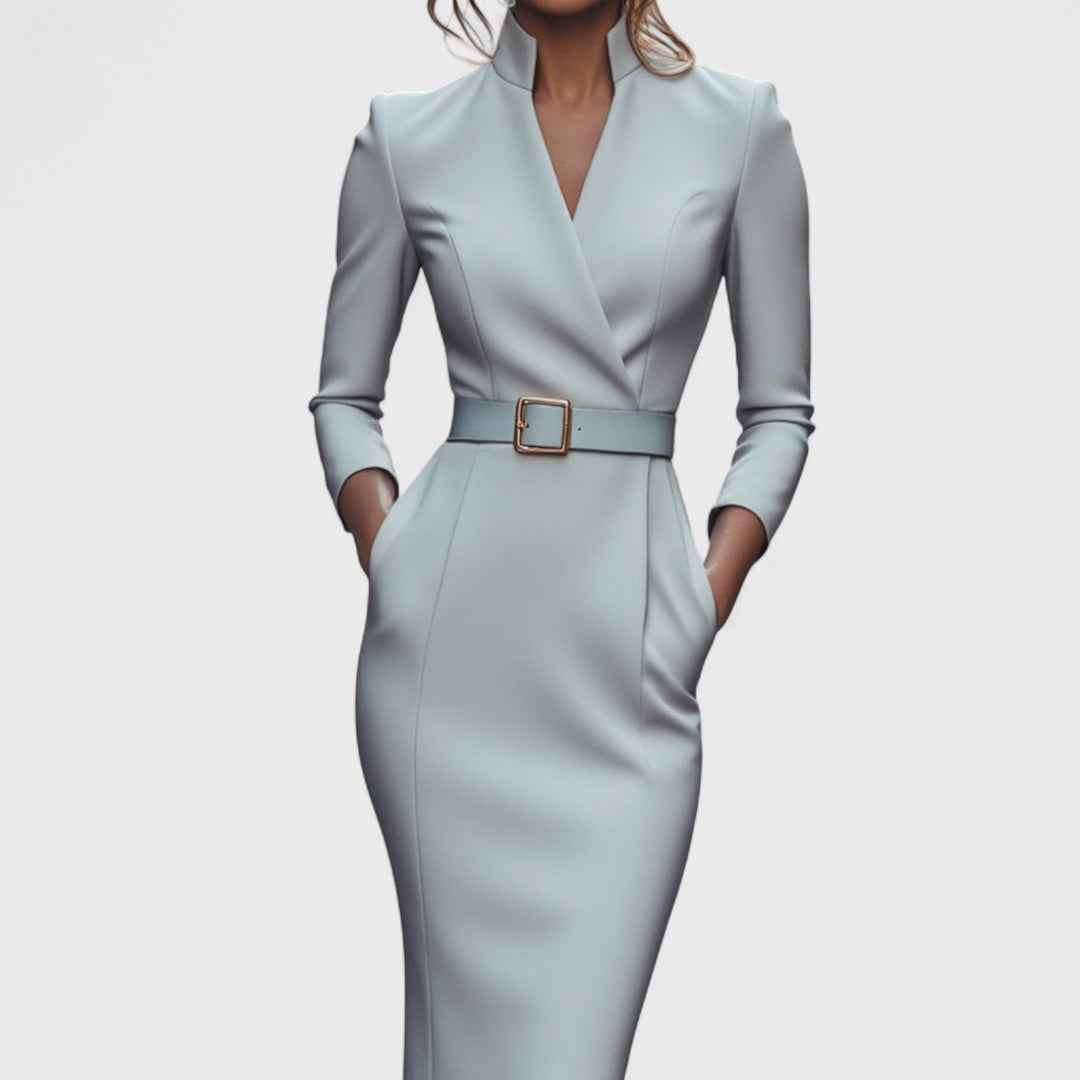 Dame kjole elegant midi festkjole