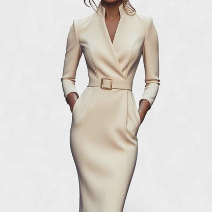 Dame kjole elegant midi festkjole