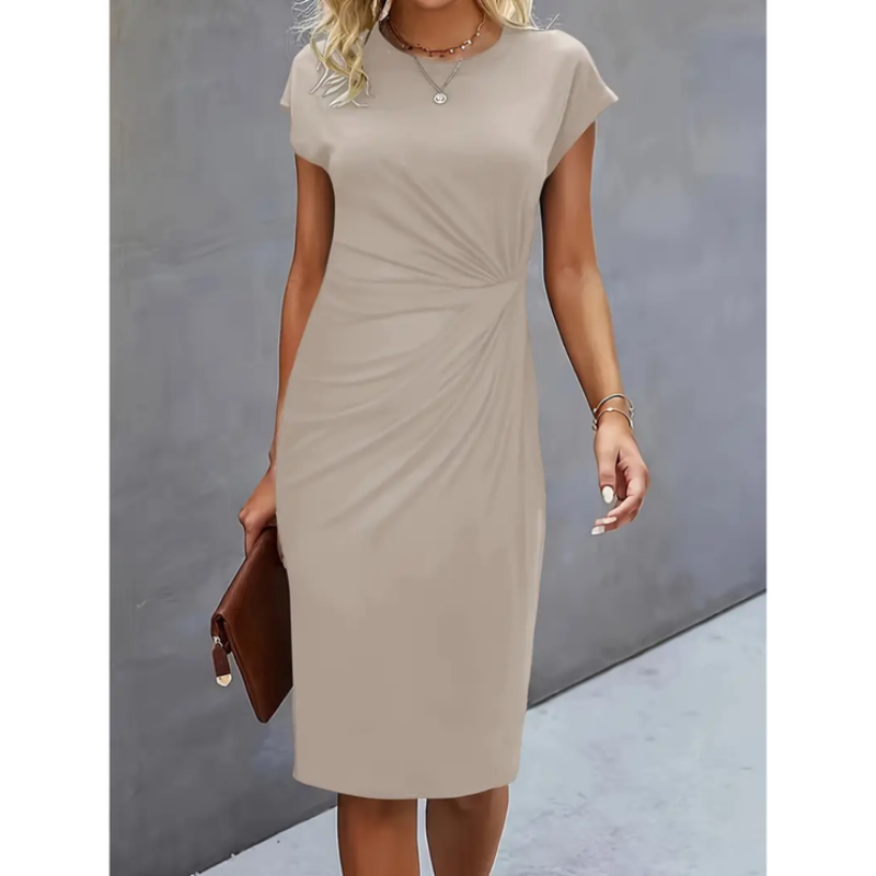 Damekjole elegant midi arbejdskjole