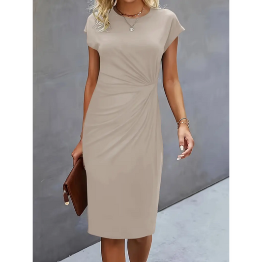 Damekjole elegant midi arbejdskjole