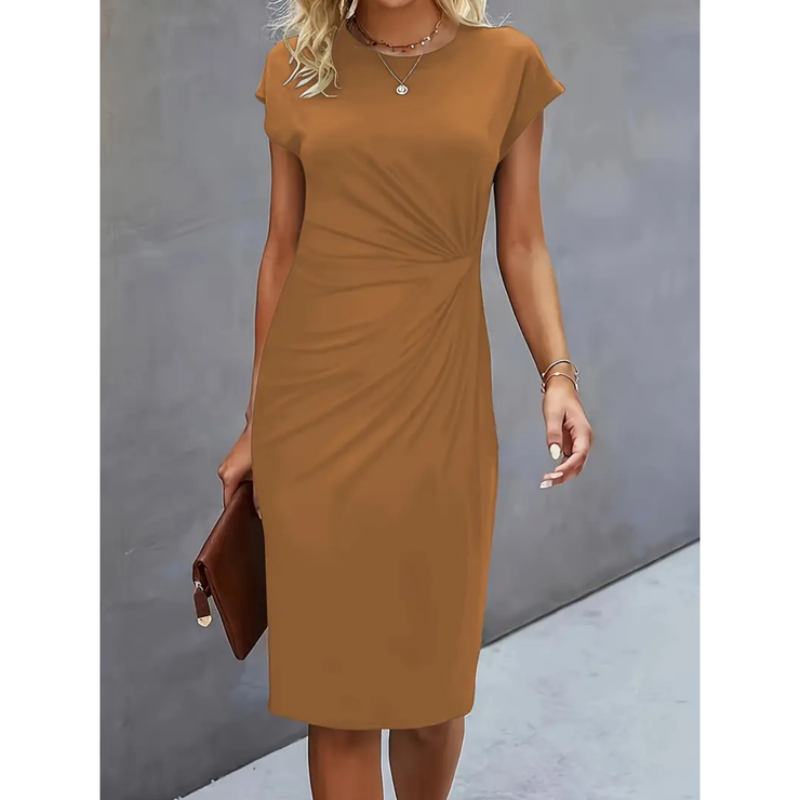Damekjole elegant midi arbejdskjole