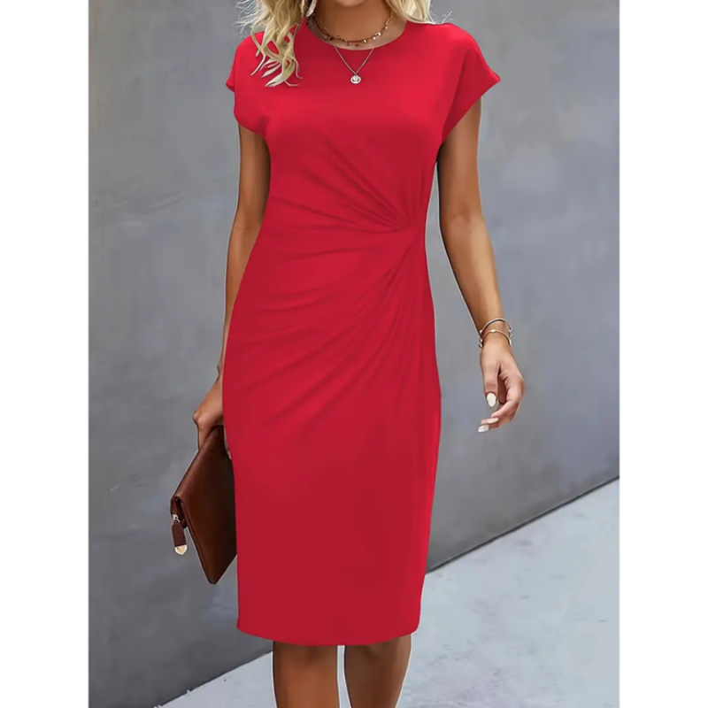 Damekjole elegant midi arbejdskjole