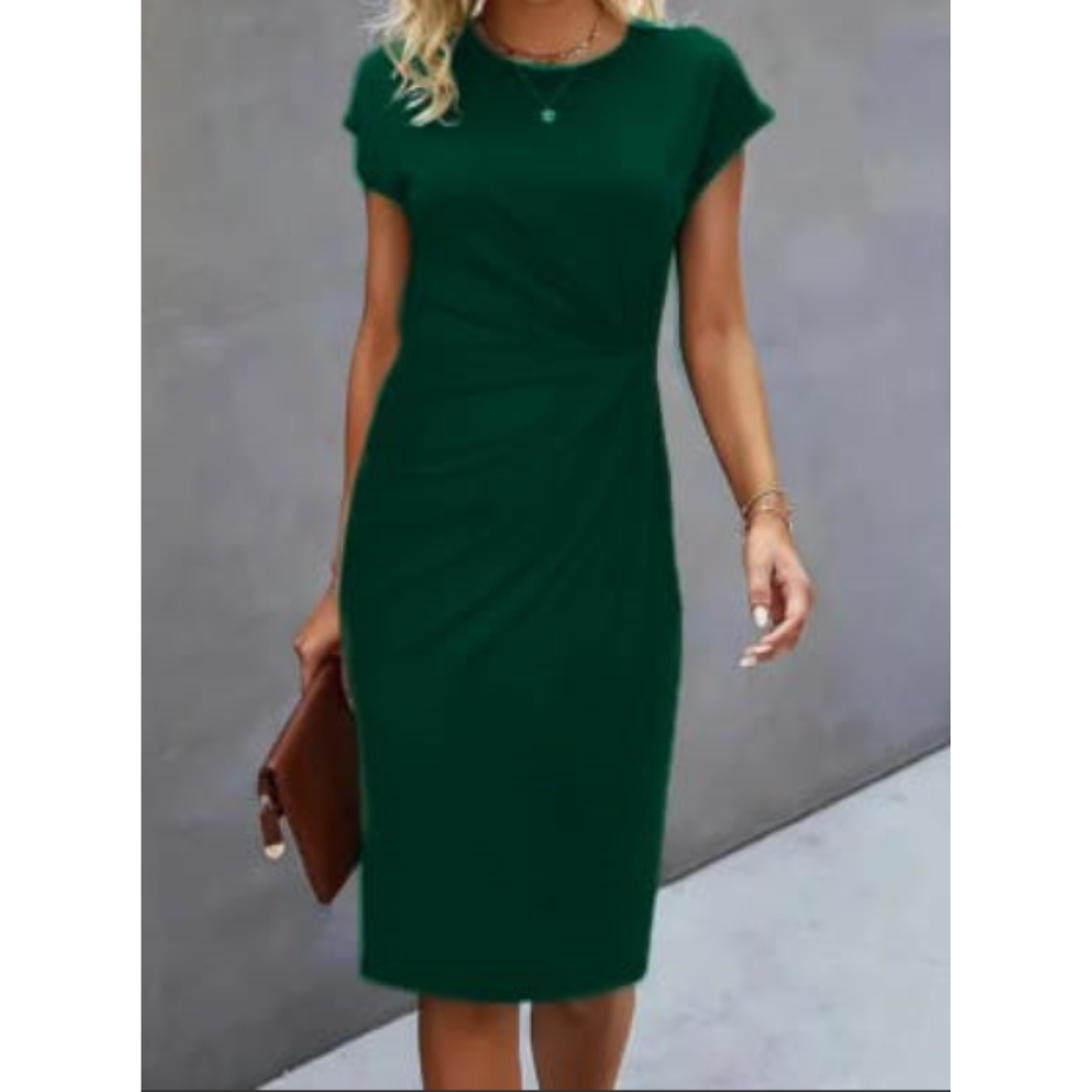 Damekjole elegant midi arbejdskjole