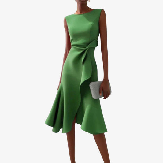 Gallakjole elegant asymmetrisk aftenkjole