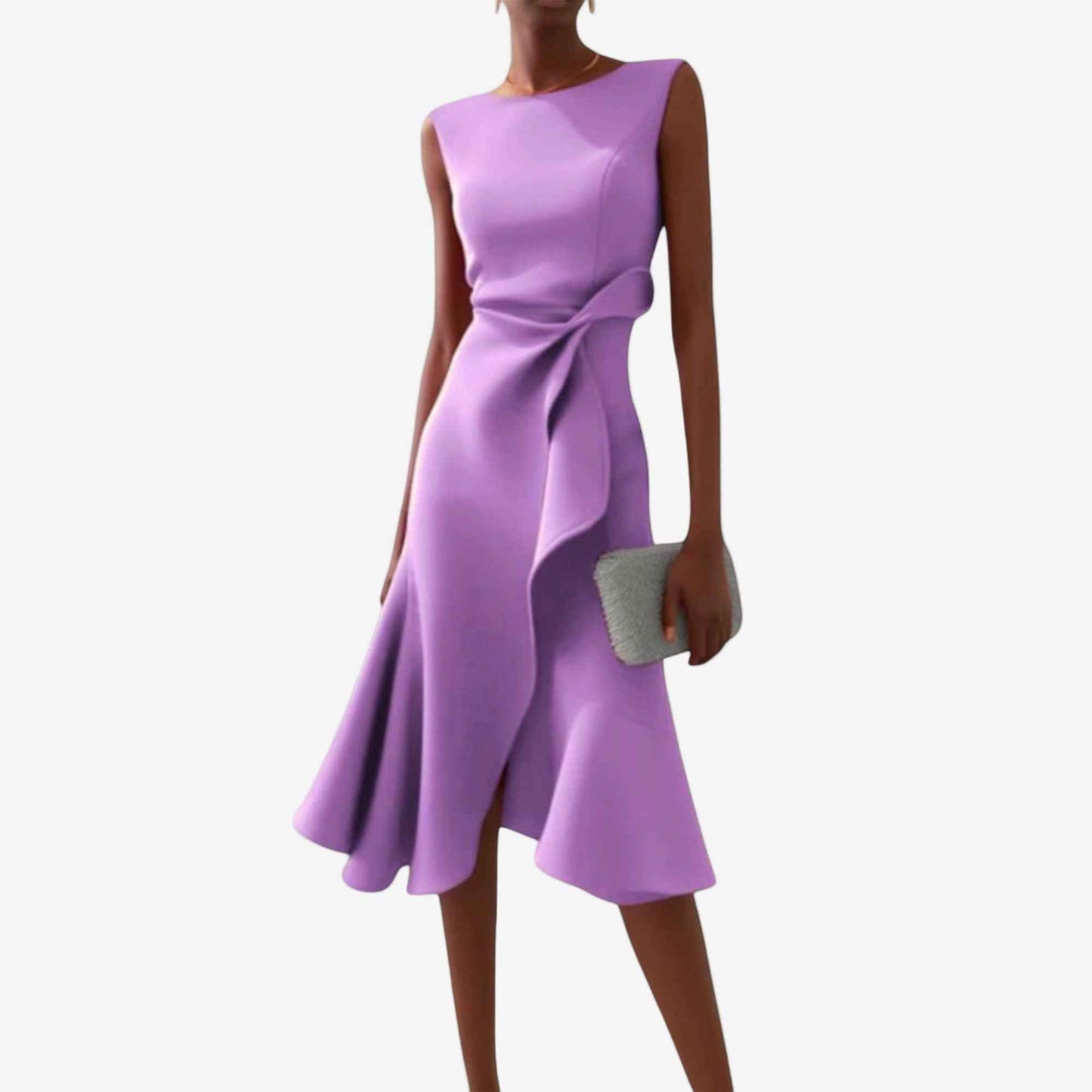 Gallakjole elegant asymmetrisk aftenkjole