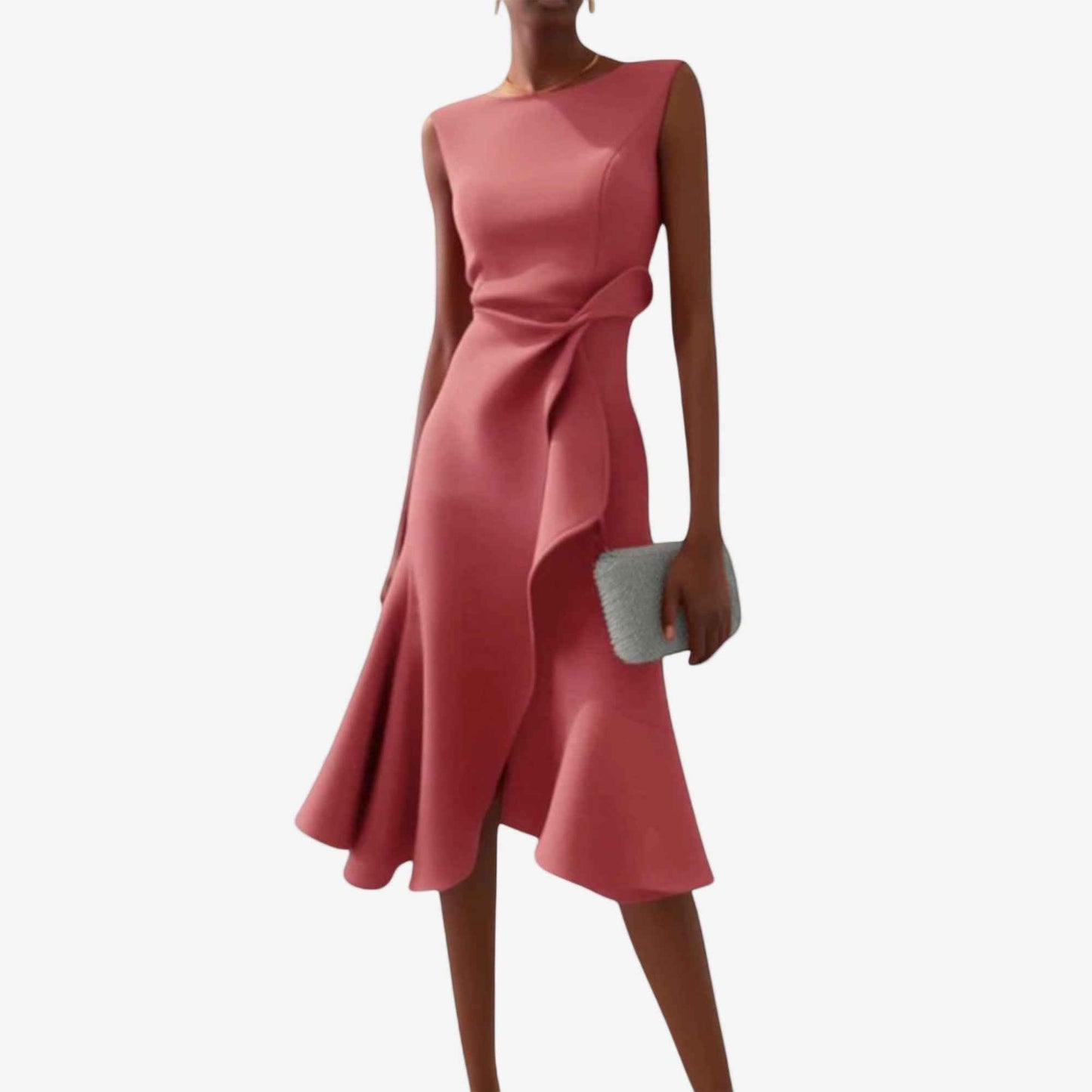 Gallakjole elegant asymmetrisk aftenkjole