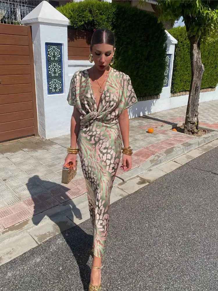 Sommerkjole lang elegant festkjole til damer