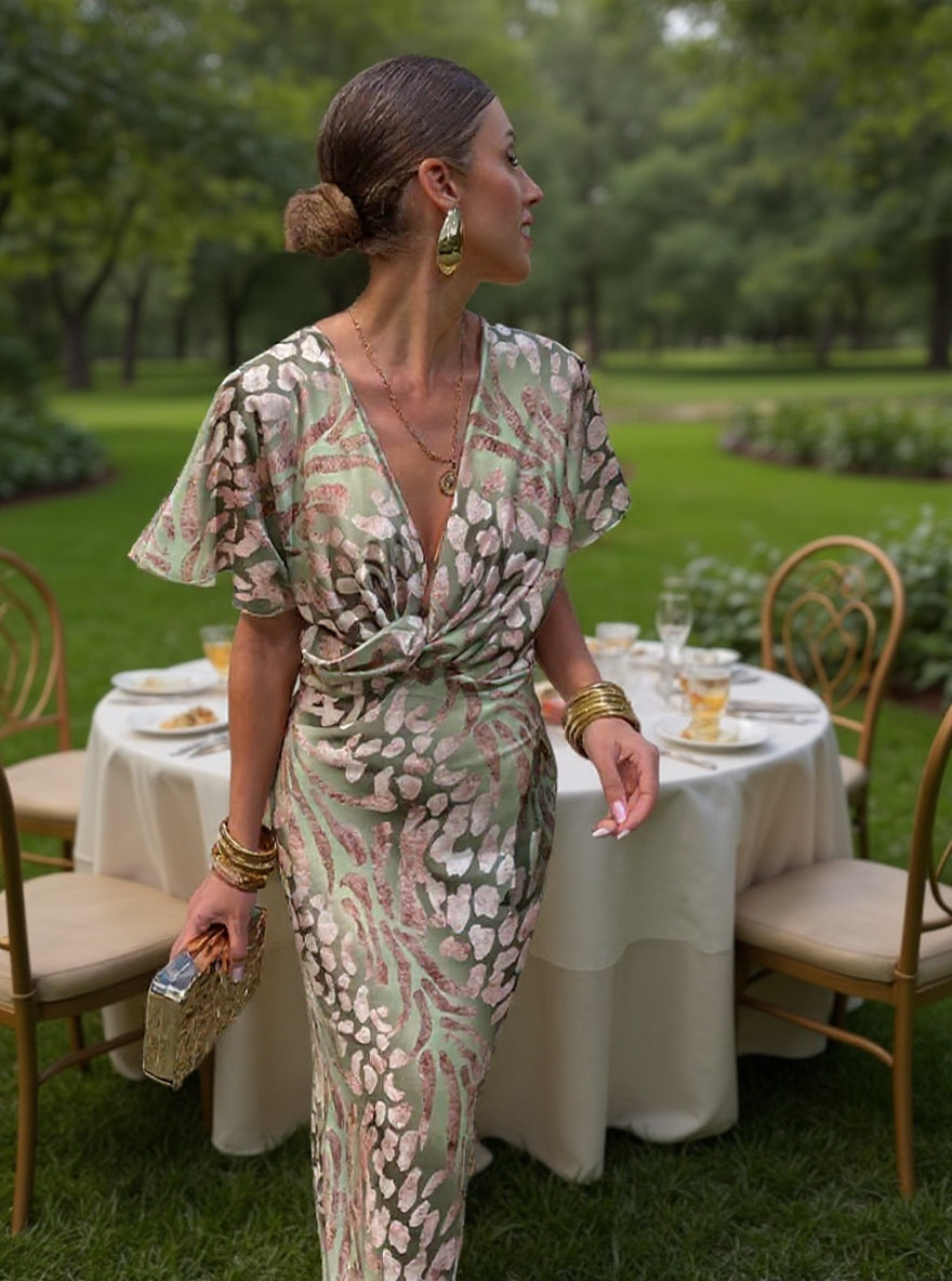 Sommerkjole lang elegant festkjole til damer