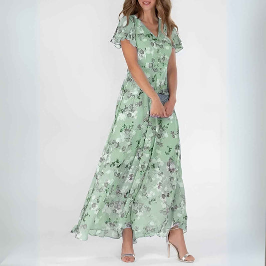 Sommerkjole elegant lang festkjole