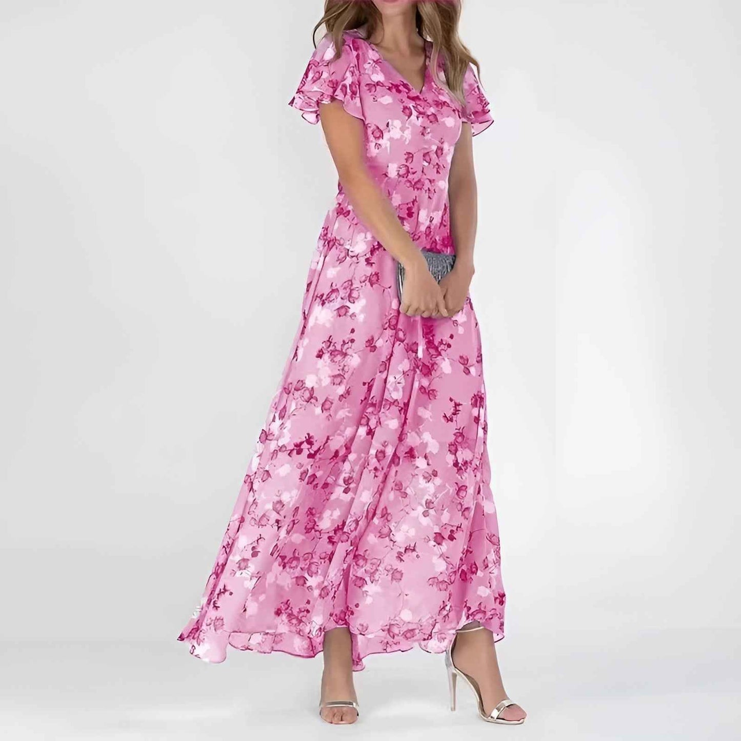 Sommerkjole elegant lang festkjole