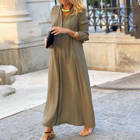 Sommerkjole Dame elegant lang sommerfest kjole