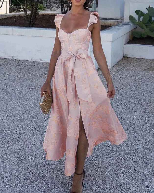 Maxikjole dame elegant romantisk kjole