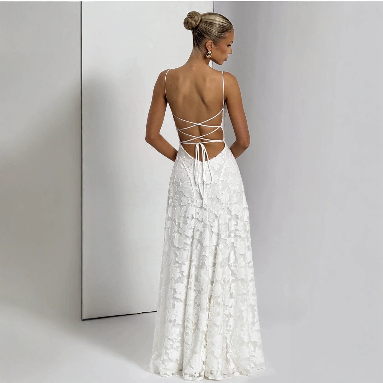 Gallakjole blonde elegant festkjole