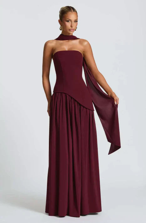 Gallakjole elegant lang festkjole
