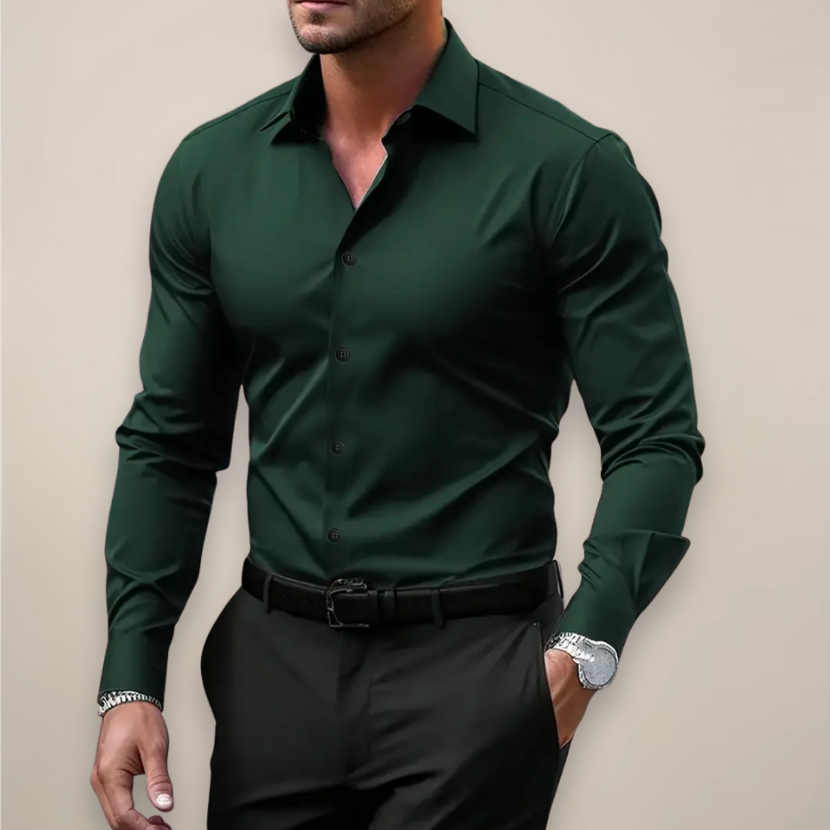 Herreskjorte slim fit elegant beklædning