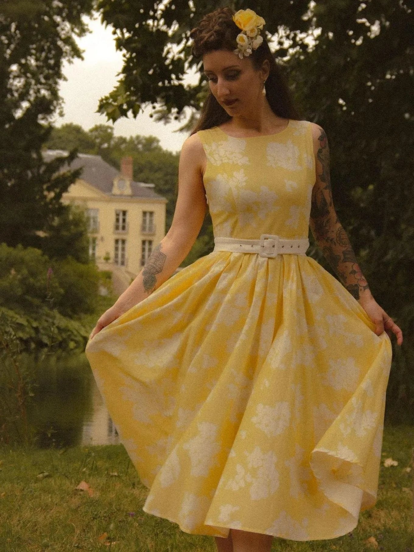 Sommerkjole damer blomstret midi kjole